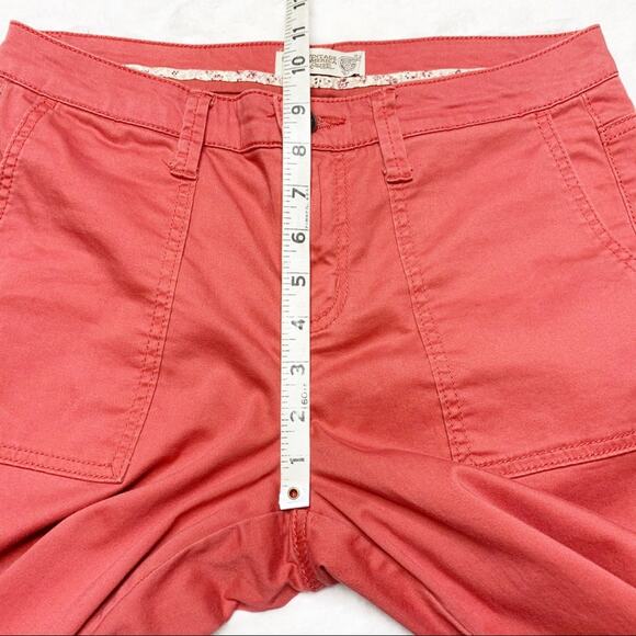 VINTAGE AMERICA BLUES Coral Red Straight Leg Pants - Picture 6 of 10